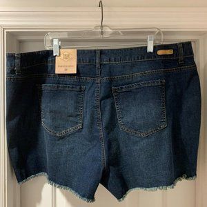 True Craft Plus Size High Rise Jean Shorts